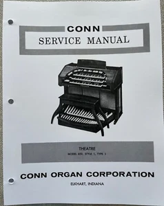 Conn Organ Model 580 T1, 580 T2, 650, 500/510/530/531/532/533  Service Manuals - Picture 1 of 25