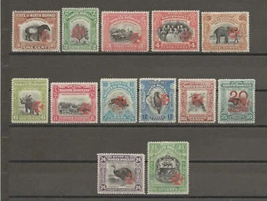 Borneo Norte 1916 SG 189/201 COMO NUEVO - Imagen 1 de 2