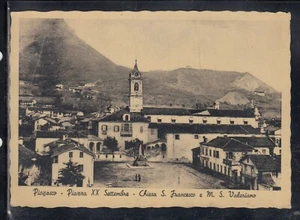 Cartolina Piossasco Piazza XX Settembre Chiesa S. Francesco e Valeriano A1981 - Picture 1 of 1