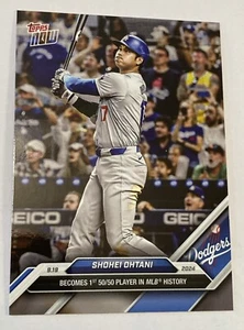 2024 Topps Now MLB #722 Shohei Ohtani Base 50/50 In Hand Fast Shipping - Picture 1 of 2