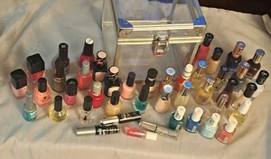 Nail Polish MIXED COLORS with clear box - USED - Picture 1 of 6