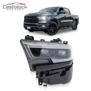 For 2019-2023 Dodge RAM PU 1500 LED Black Headlight Left Driver Side 68477265AB - Picture 1 of 4