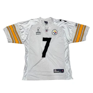 Maglia bianca Pittsburgh Steelers Ben Roethlisberger #7 Reebok taglia 50 - Foto 1 di 7