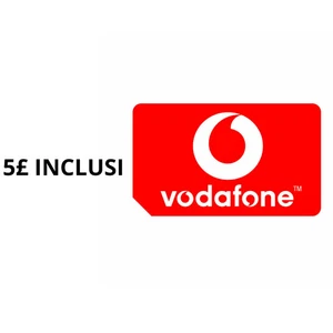SIM Vodafone UK +44 – Già attiva con £5 di credito incluso - Imagen 1 de 1