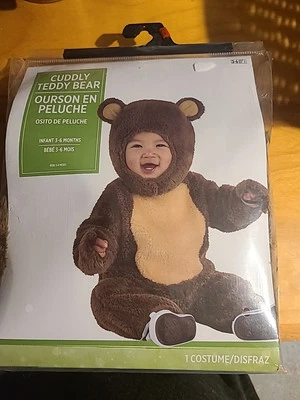 Peluche Oso Animal Marrón Elegante Disfraz Halloween Bebé Niño Foto 1 de 2