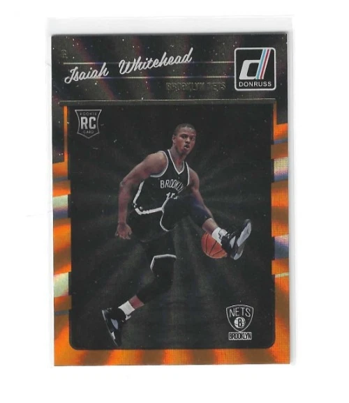 2016-17 Donruss Basketball Holo Orange Laser Parallel #184 Isaiah Whitehead RC - Image 1 of 1