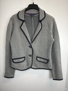 Tommy Hilfiger Strickjacke Pullover Strick Blazer Damen Gr. L dunkelblau Taschen " - Bild 1 von 9
