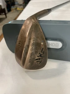 RARE Jaws USA Beryllium Copper Square Grooved 57° Sand Wedge Steel Wedge Flex RH - Bild 1 von 7