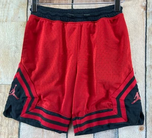 Air Jordan Basketball Shorts Boys Youth Size M 10-12 YRS Active Gym Dri-Fit Red - Picture 1 of 12