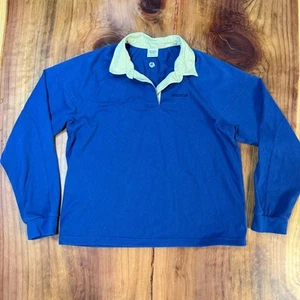 Polo de rugby Marmot Mountain Works para hombre L algodón manga larga tejido caminata S3-3 - Imagen 1 de 6