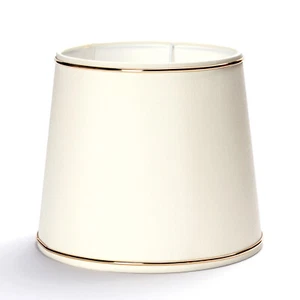 Ersatz Lampenschirm Stoffschirm creme mit Dekor Goldring Gold Schirm Aufnahme f. - Picture 1 of 5
