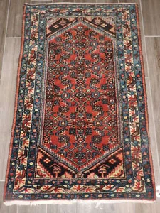 3x4ft. Handgefertigter Malayischer Wollteppich - Bild 1 von 11