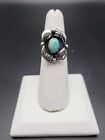 Native American Navajo Sterling Silver Kingman Turquoise Ring Size 5.5