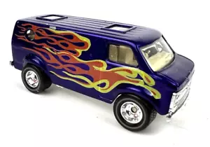 Custom Painted Purple and Wheels Chevy Van Diecast Matchbox - Picture 1 of 11