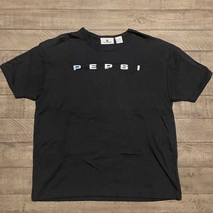 Vintage 90s Pepsi Generation Next Black Men's T-shirt 100% Cotton Large / XL - Picture 1 of 4