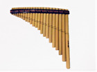 Left Handed Panflute 22 Pipes Natural Bamboo from Peru Case Included