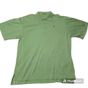Peter Millar Size L Summer Comfort Harbor Town Links Polo Golf Shirt Green - Picture 1 of 6