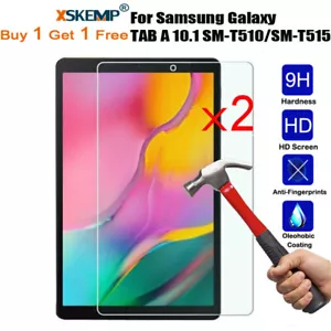 2Pcs Tempered Glass Screen Protector For Samsung Galaxy Tab A 7.0/8.0/10.1 Inch - Picture 1 of 31