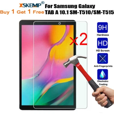 2Pcs Tempered Glass Screen Protector For Samsung Galaxy Tab A 7.0/8.0/10.1 Inch - Image 1 of 4
