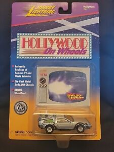 Vintage 1998 Johnny Lightning Hollywood On Wheels "Back To The Future" DeLorean 