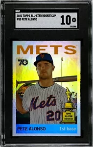 2021 Topps All-Star Rookie Cup #55 Pete Alonso Foil SGC 10 GEM MINT - Picture 1 of 2