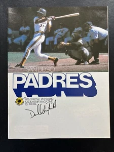 1979 San Diego Padres offizielles Programm und Scorebook LA Dodgers Dave Winfield EX - Bild 1 von 2