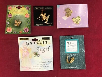 Vintage Angel Lapel Pins with Description of  Each - All In Mint Condition - Image 1 of 4