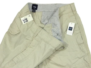 Men's Cargo Pants NEW GAP Beige Cross Hatch Tag & measured Size 32x34 - Picture 1 of 6