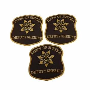 Eureka Serie Stadt Eureka Deputy Sheriff Abzeichen bestickt Patch 3er Set - Bild 1 von 1