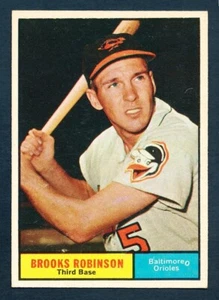 1961 TOPPS Baseball #10 BROOKS ROBINSON EXMT - Foto 1 di 2