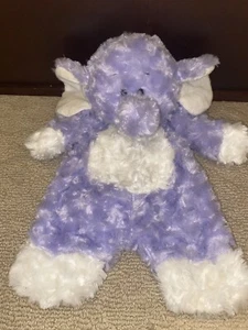 Baby Ganz Flat a Pat Elephant Purple Plush Lovey Lovie Stuffed Animal Toy EUC - Picture 1 of 5