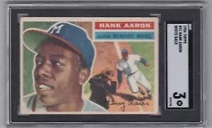 1956 Topps Hank Aaron White Back #31 SGC 3 - Picture 1 of 2