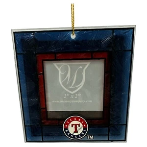 MLB Texas Rangers Art Glass Photo Frame Ornament - Picture 1 of 1