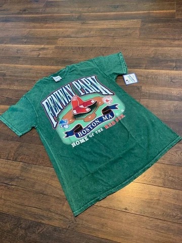 MLB '47 BOSTON RED SOX men's Vintage Tubular t-shirt, green, MEDIUM, New w/tags Cover