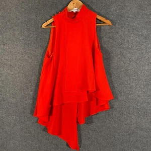 Elliatt Top Womens M Red Cami Tunic Camisole Evening Formal Flowy Asymmetric - Picture 1 of 18
