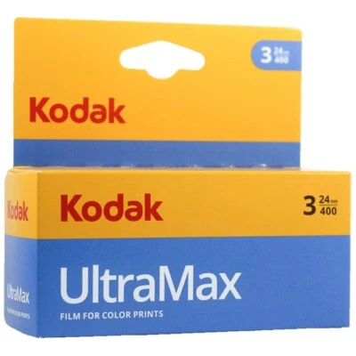 Kodak Ultramax 400 24 Exposure 35mm Color Film, 3 Pack - Image 1 of 2