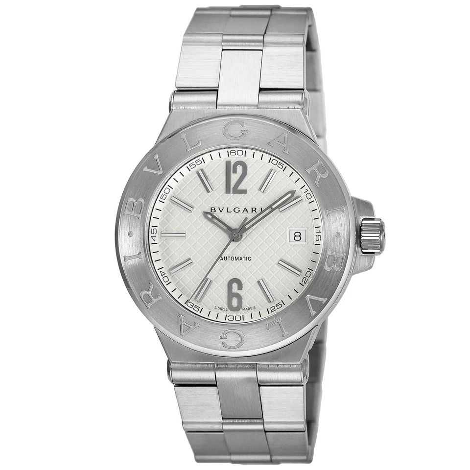 Bvlgari Diagono Silver Men's Watch - DG40C6SSD