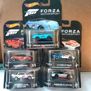 HOT WHEELS RETRO ENTERTAINMENT SET OF 5 CARS FORZA MOTORSPORT NEW - Picture 1 of 9