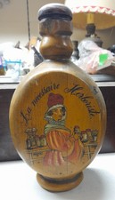 Bottiglia Di Legno Intarsiato Dipinto La Necessaire Herboriste Philipon Charles