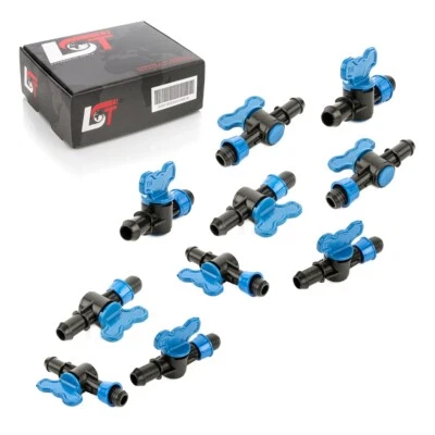 10x Absperrhahn Verbindungsstück Überwurfmutter Bewässerungssystem Ø 16 x 17 mm - Bild 1 von 4