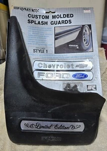 NEW Set of 2 Vintage Rally Molded Mud Flaps Splash Guards Rubber for Cars - Picture 1 of 10