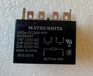 1pc used JH2a-DC24V-H11 24VDC 6pin 20A 250VAC - Picture 1 of 2