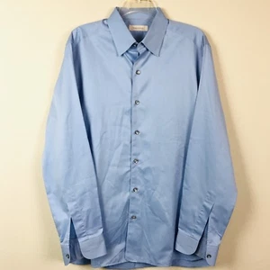 ermenegildo zegna Hombre Talla L Azul Claro Manga Larga Camisa Abotonada - Imagen 1 de 6