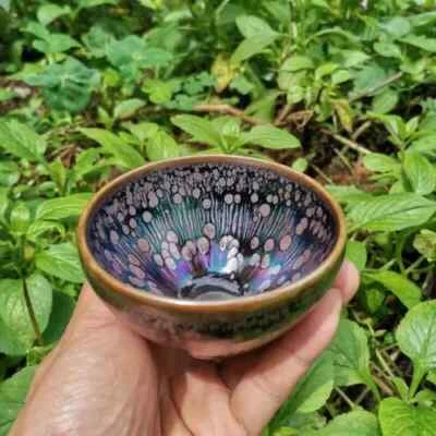 Taza de té china Jianzhan Tenmokus con esmalte colorido 00811 Foto 1 de 4