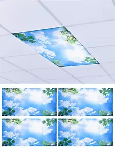 4 Pack Fluorescent Light Covers Magnetic Light Cover Fluorescent Light Shade - Picture 1 of 8
