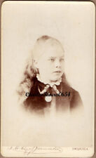 1878 CDV NAMED CHILD "GERTRUDE DAVIES" (see desc) VICTORIAN ANTIQUE PHOTO