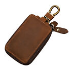 Leather Zipper Key Wallet Keychain Car Key Holder Case Pouch Bag Key Purse T