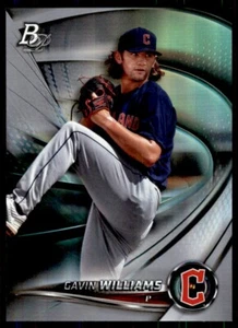 2022 Bowman Platinum Top Prospect Autograph Gavin Williams Cleveland Guardians - Picture 1 of 2