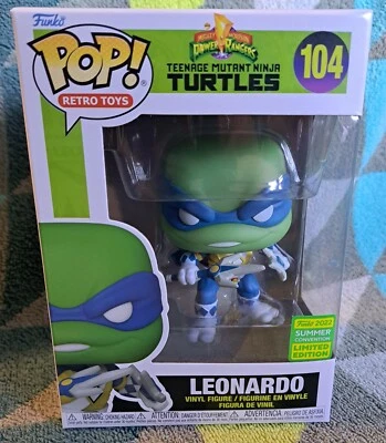 Leonardo Pop 104 - Power Rangers TMNT Funko Pop! Vinilo - Convención de Verano 2022 Foto 1 de 4