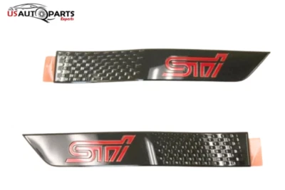 Genuine Subaru RH + LH Side Set Fender Emblem Molding Black For WRX STi  15-16 Foto 1 de 4